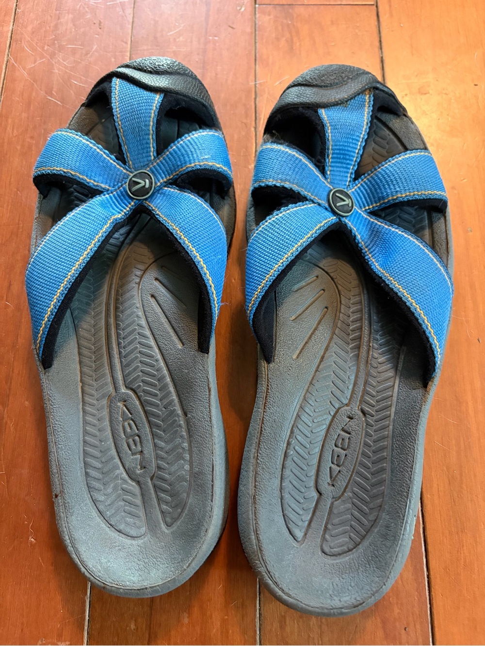 Keen Blue and Black Women's Sandal Slides